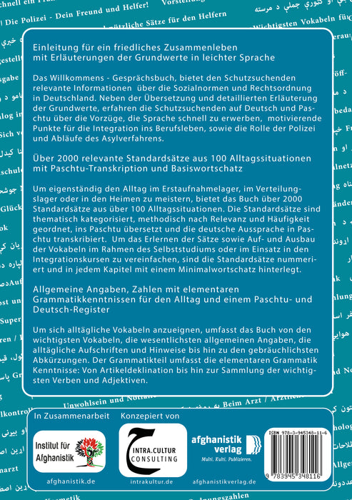Das Willkommens- Gesprächsbuch Deutsch - Afghanisch / Paschtu