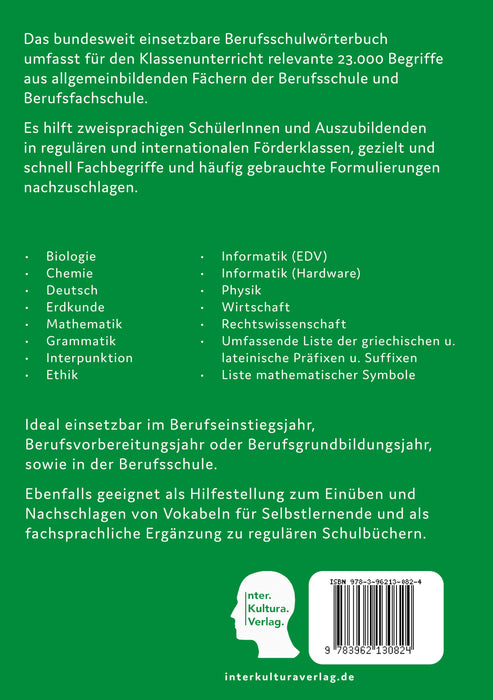 Berufsschulwörterbuch für allgemeinbildende Fächer Deutsch-Kurmanci