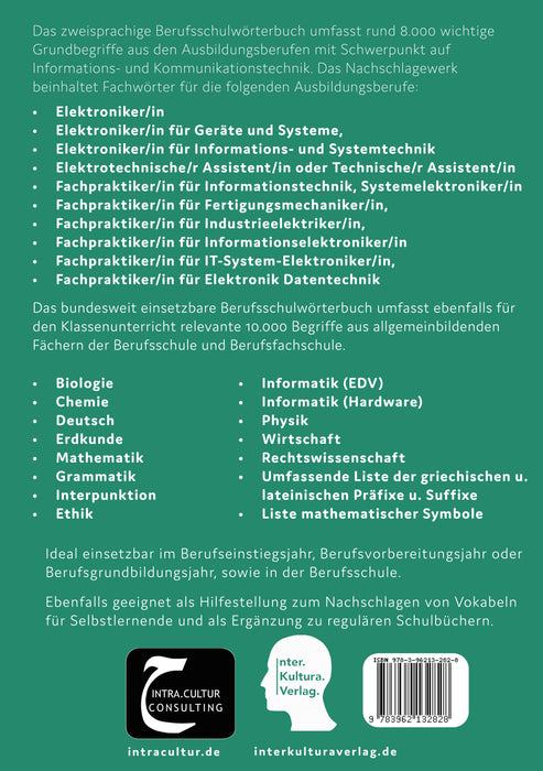 Interkultura Berufsschulwörterbuch für Informations- und Kommunikationstechnik Teil 1 - Deutsch-Persisch