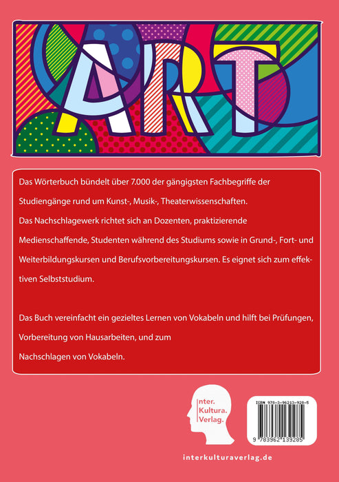 Interkultura Studienwörterbuch für Kunst-, Musik- und Theaterwissenschaften Deutsch-Persisch