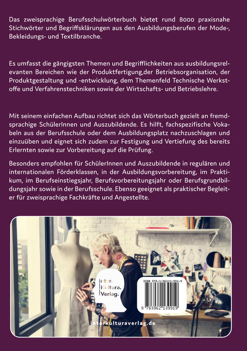 Interkultura Berufsschulwörterbuch für Textil-, Mode- und Bekleidungstechnik Deutsch-Persisch