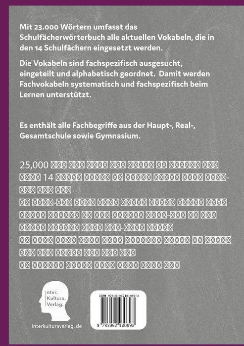 Interkultura Schülerwörterbuch Deutsch-Tigrinya