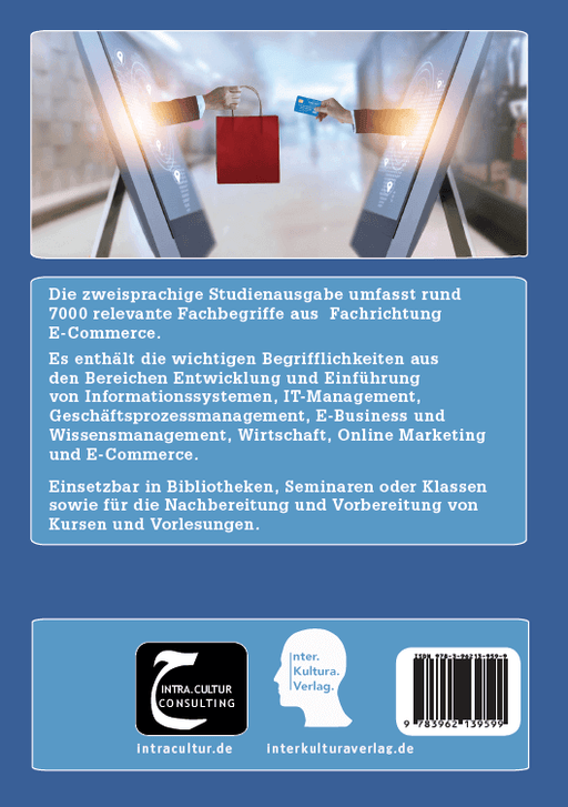 Backcover: Buchcover: Interkultura Studienwörterbuch für E-Business und E-Commerce Deutsch-Arabisch - Eine Ansammlung des Vokabulars im Bereich E-Business und E-Commerce auf Deutsch und Arabisch