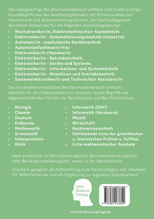 Interkultura Berufschulwörterbuch Mechatronik und Automatisierungstechnik Teil II - Deutsch-Dari
