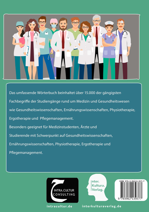 Backcover: Buchcover: Interkultura Studienwörterbuch für Gesundheitsberufe Deutsch-Persisch - Eine Ansammlung des Vokabulars im Bereich Gesundheitsberufe auf Deutsch und Persisch