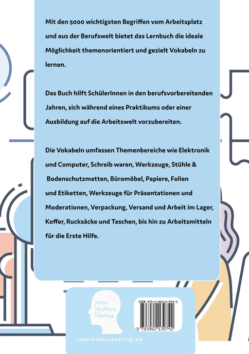 Backcover: Buchcover: Interkultura Grundbegriffe für Arbeitsplatz und Berufswelt Deutsch-Persisch - Eine Ansammlung des Vokabulars für den Bereich Arbeitsplatz und Berufswelt auf Deutsch und Persisch