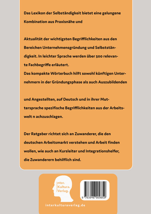 Backcover: Buchcover: Interkultura Lexikon der Selbstständigkeit Deutsch-Persisch - Eine Ansammlung des Vokabulars im Bereich Selbstständigkeit auf Deutsch und Persisch