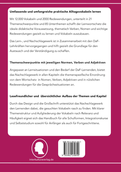 Backcover: Buchcover: Interkultura Umfassender thematischer Großlernwortschatz - Deutsch-Persisch - Eine Ansammlung an Wörtern im Bereich umfassender thematischer Großlernwortschatz auf Deutsch und Persisch