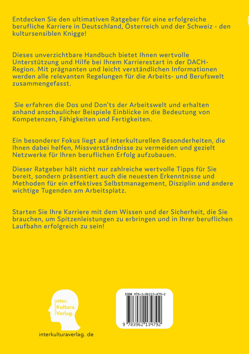  Backcover: Buchcover: Interkultura Arbeits- und Ausbildungs-Knigge Deutsch - Ukrainisch - Eine umfassende Darstellung für den Bereichen Arbeit und Ausbildung auf Ukrainisch